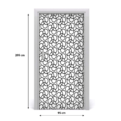 Adesivo em porta Fundo geométrico