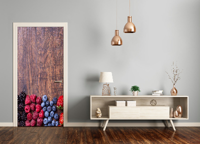 Papel de parede em porta Frutas da floresta