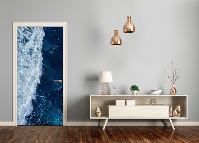 Autocolante para porta Ondas do mar