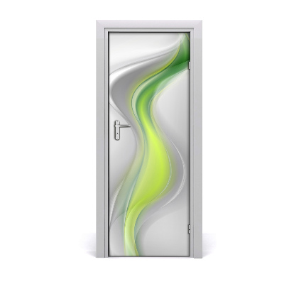 Adesivo em porta Ondas abstratas