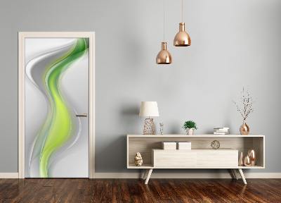 Adesivo em porta Ondas abstratas