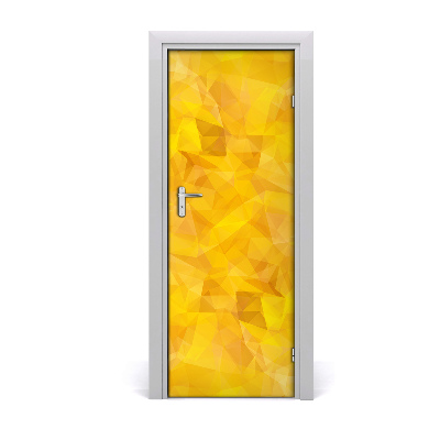 Papel de parede em porta Triângulos abstratos