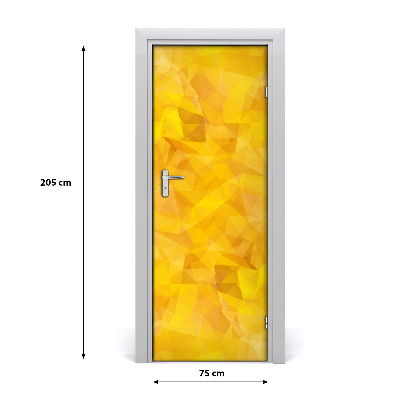 Papel de parede em porta Triângulos abstratos