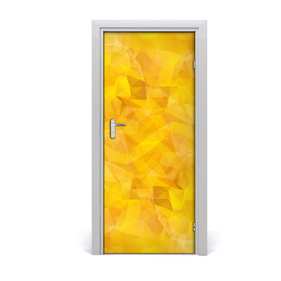 Papel de parede em porta Triângulos abstratos