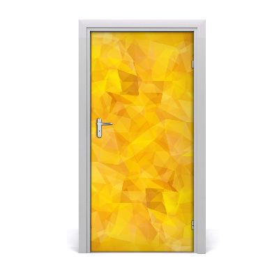 Papel de parede em porta Triângulos abstratos