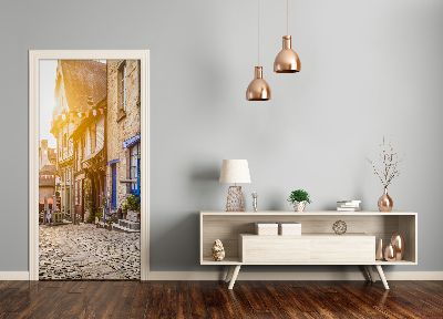 Adesivo em porta Uma rua encantadora