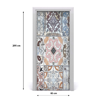 Papel de parede em porta Azulejos cerâmicos