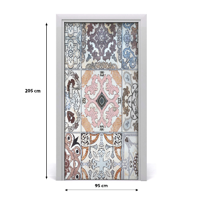 Papel de parede em porta Azulejos cerâmicos