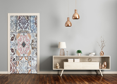 Papel de parede em porta Azulejos cerâmicos