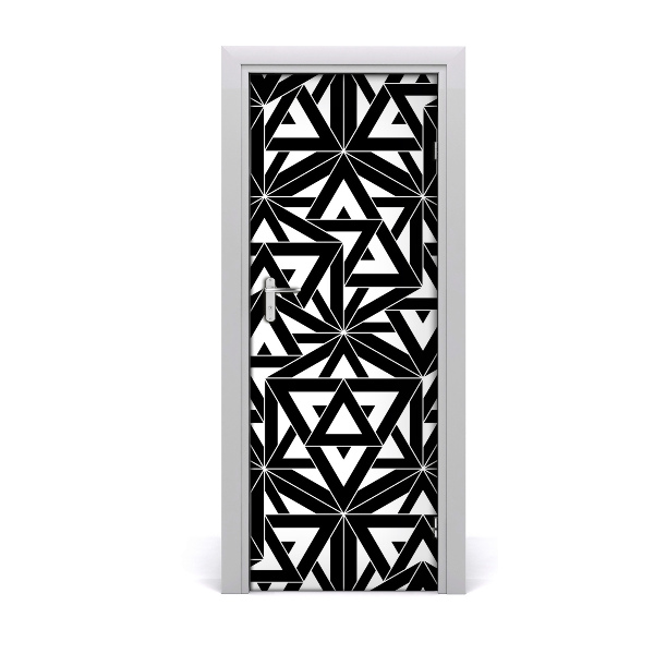 Autocolante para porta Fundo geométrico