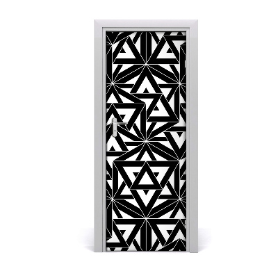 Autocolante para porta Fundo geométrico