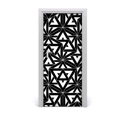 Autocolante para porta Fundo geométrico