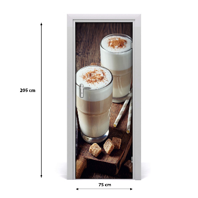 Adesivo em porta Café com leite