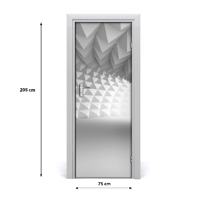 Autocolante para porta Túnel abstrato