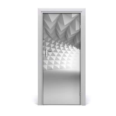 Autocolante para porta Túnel abstrato