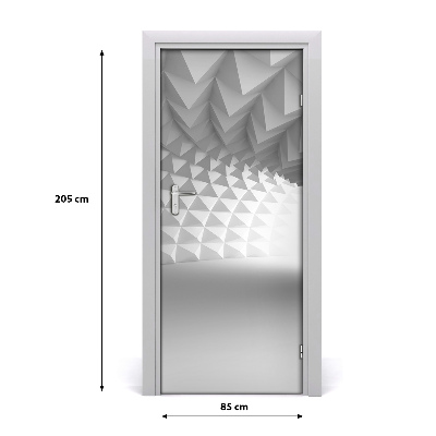 Autocolante para porta Túnel abstrato