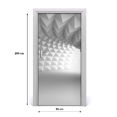 Autocolante para porta Túnel abstrato