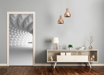 Autocolante para porta Túnel abstrato