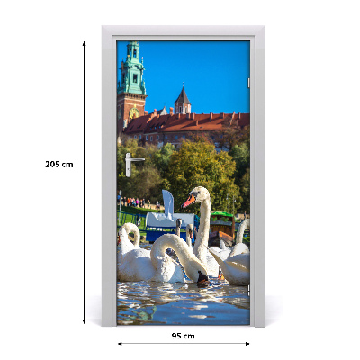 Autocolante para porta Cracóvia, Polônia