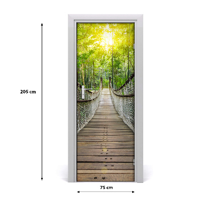 Autocolante para porta Ponte suspensa