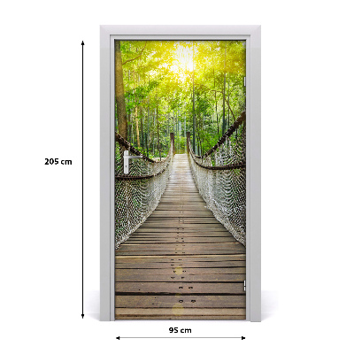 Autocolante para porta Ponte suspensa