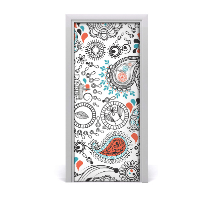 Autocolante para porta Ornamentos