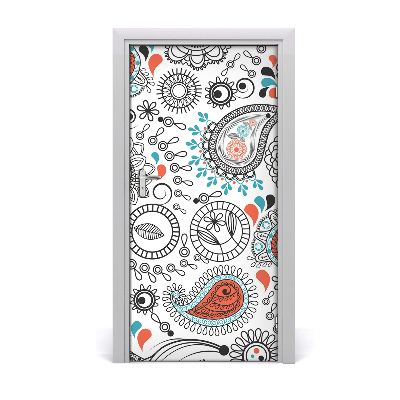 Autocolante para porta Ornamentos