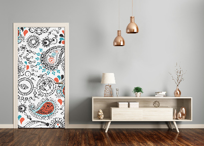 Autocolante para porta Ornamentos