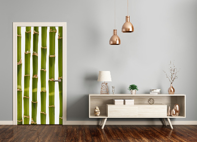 Adesivo em porta Porta de bambu