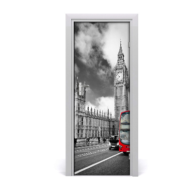 Papel de parede em porta Big Ben Londres