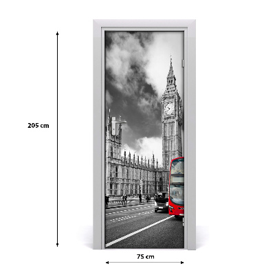 Papel de parede em porta Big Ben Londres