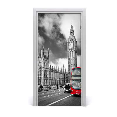 Papel de parede em porta Big Ben Londres