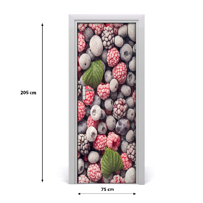 Adesivo em porta Frutas congeladas