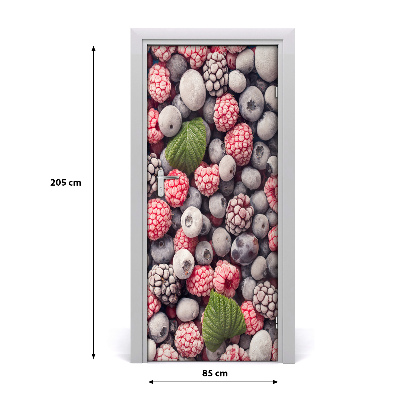 Adesivo em porta Frutas congeladas