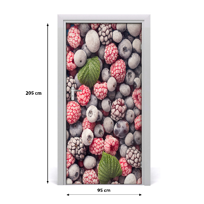 Adesivo em porta Frutas congeladas