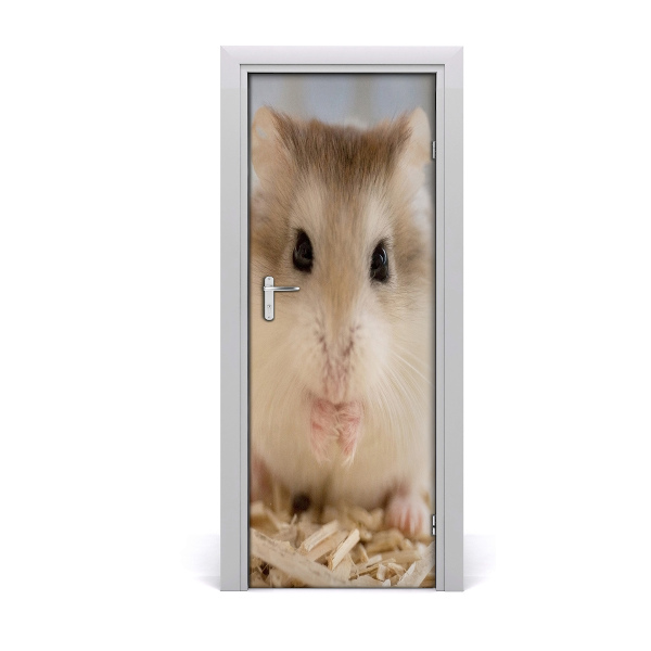 Autocolante para porta Hamster
