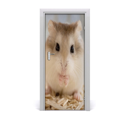 Autocolante para porta Hamster