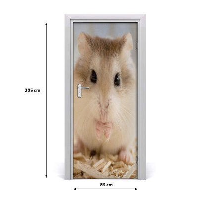 Autocolante para porta Hamster