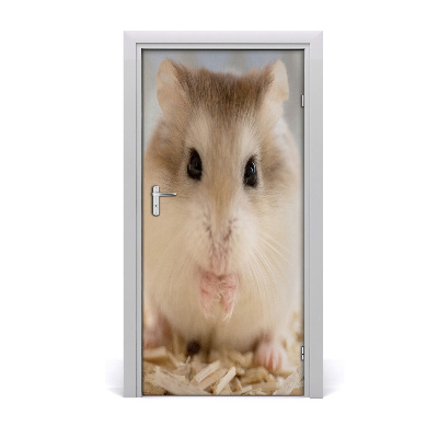 Autocolante para porta Hamster