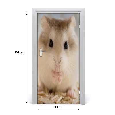 Autocolante para porta Hamster