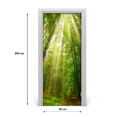 Autocolante para porta Caminho na floresta