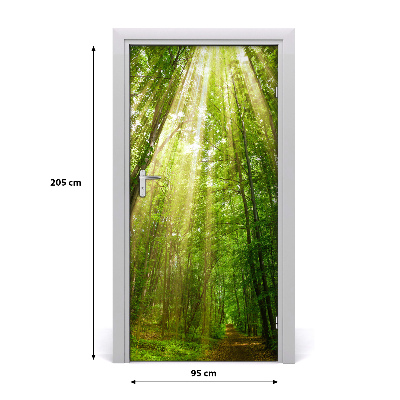Autocolante para porta Caminho na floresta