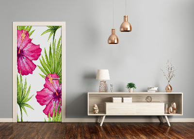 Adesivo em porta Padrão havaiano