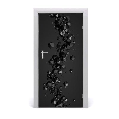 Autocolante para porta Abstração 3D