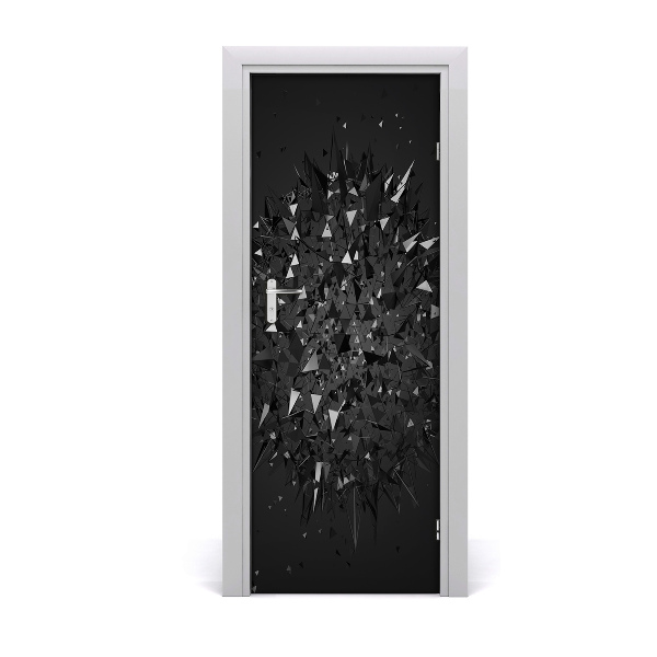 Adesivo em porta Abstração 3D