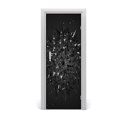 Adesivo em porta Abstração 3D