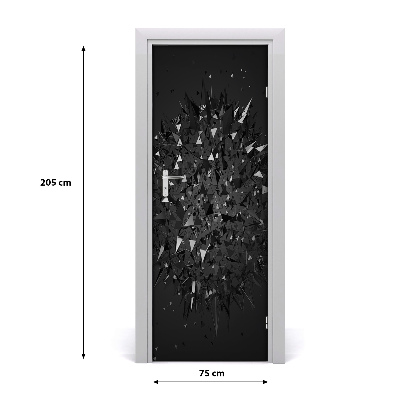 Adesivo em porta Abstração 3D