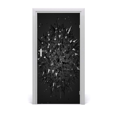 Adesivo em porta Abstração 3D
