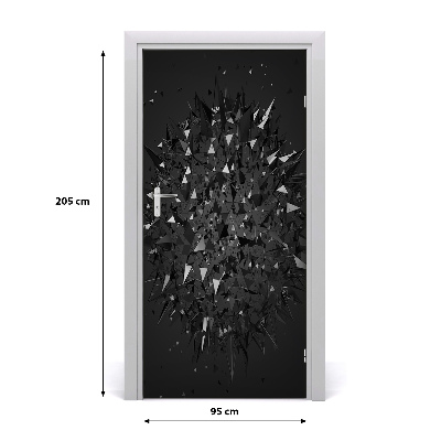 Adesivo em porta Abstração 3D