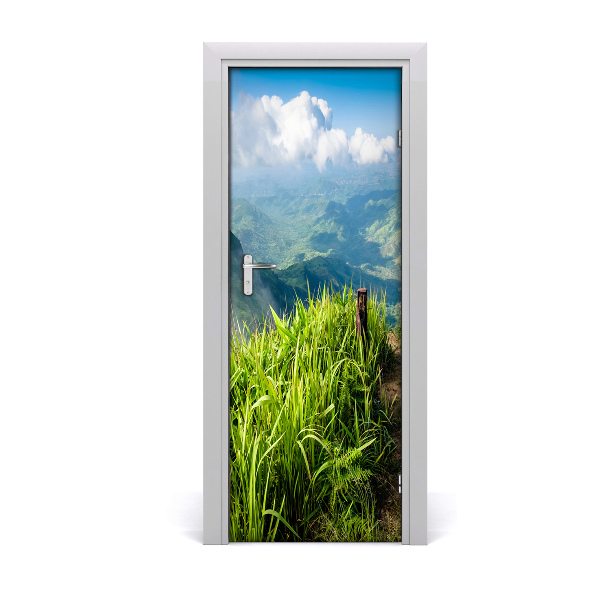Papel de parede em porta Trilha da montanha